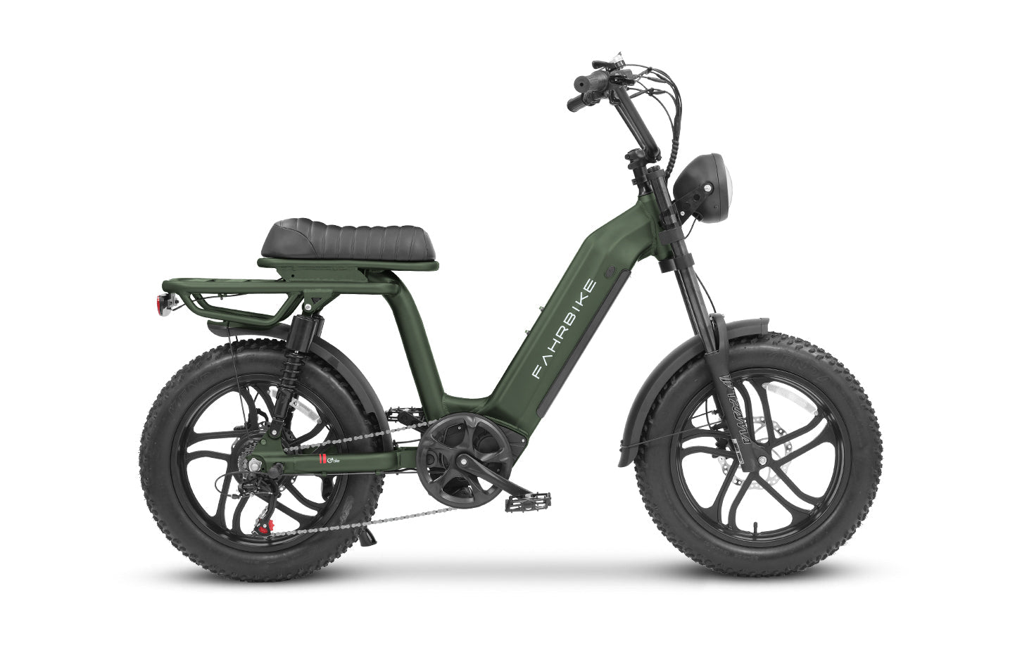 dark-green Fahrbike Roadster73 Plus 750W | Moped-Style eBike