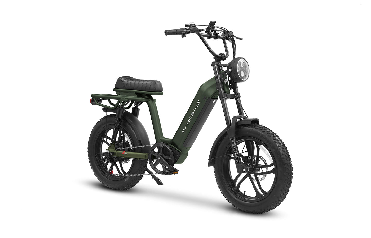 dark-green Fahrbike Roadster73 Plus 750W | Moped-Style eBike
