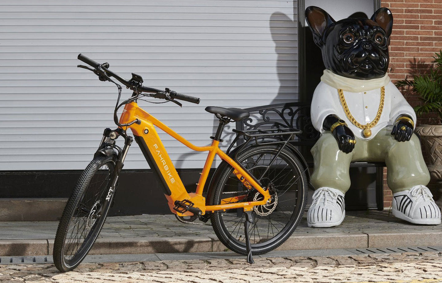 orange Cruz 500W City Commuter eBike 27.5" City Tires | Fahrbike eBikes