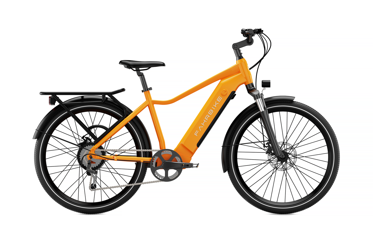 orange Cruz 500W City Commuter eBike 27.5" City Tires | Fahrbike eBikes