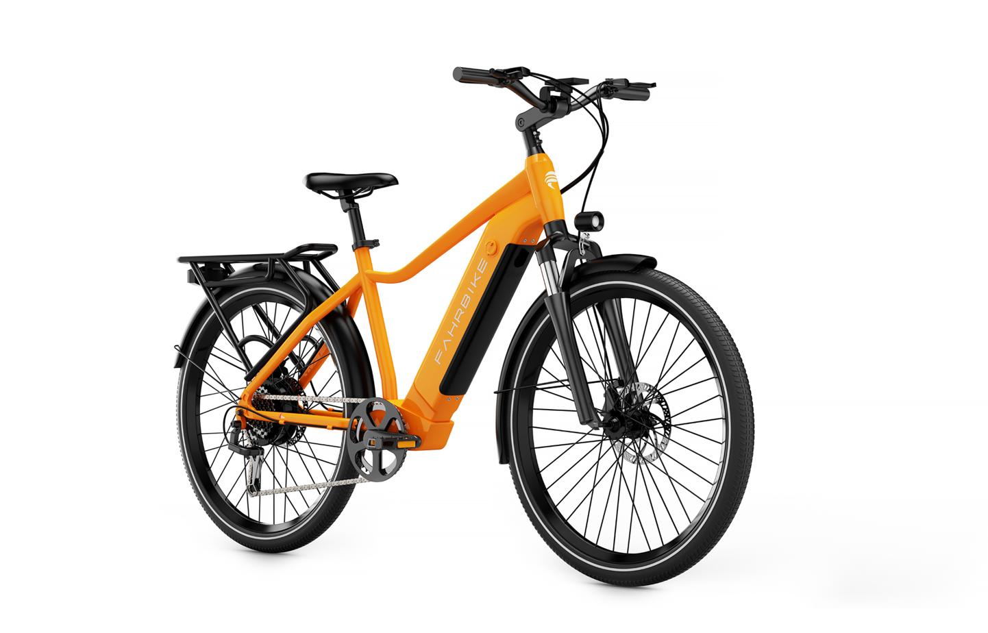orange Cruz 500W City Commuter eBike 27.5" City Tires | Fahrbike eBikes