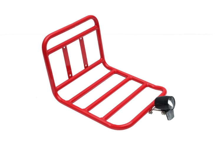 red Front Basket UrbanCarry Series | Heavy-Duty Bicycle Cargo Carrier