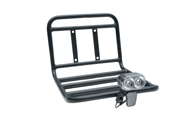 black Front Basket UrbanCarry Series | Heavy-Duty Bicycle Cargo Carrier