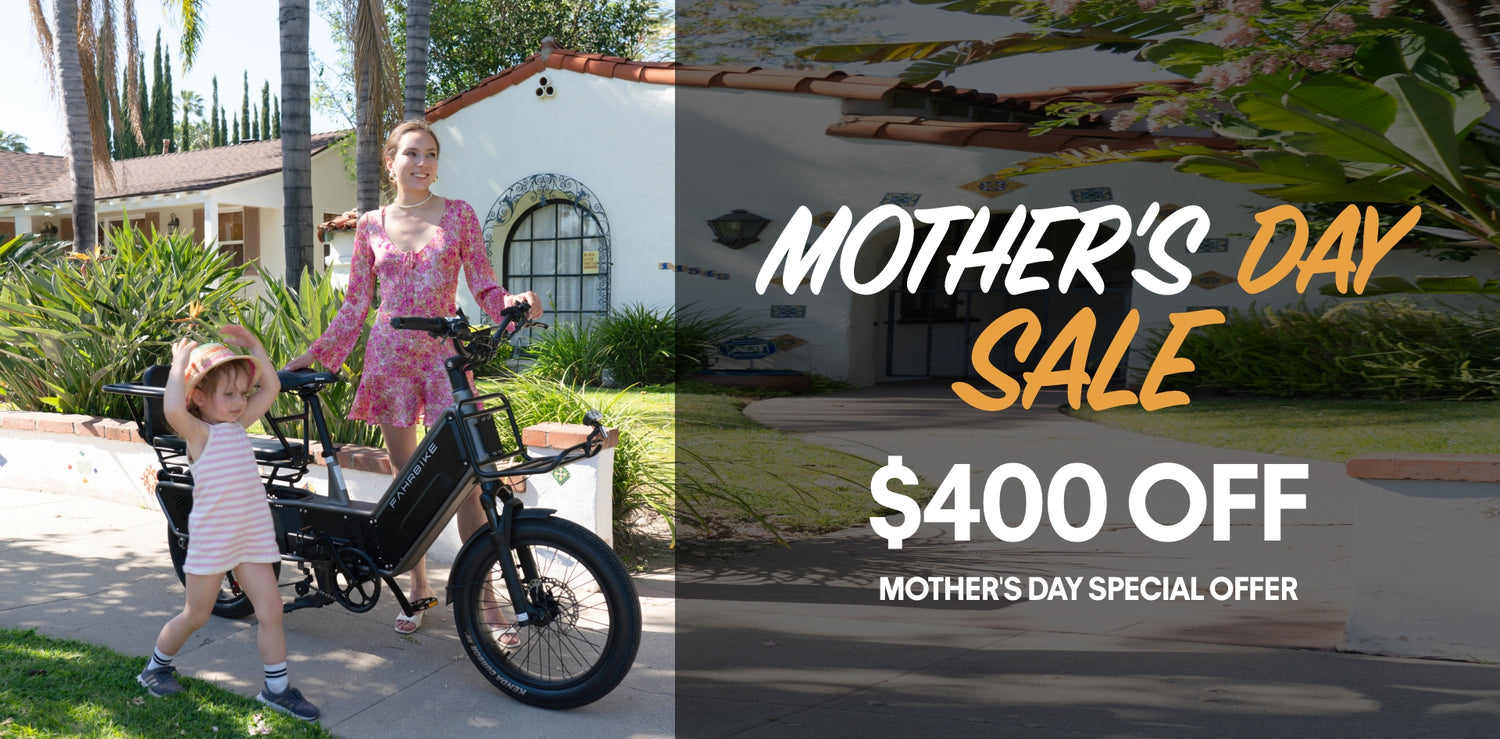 fahrbike cargo ebike sale for mother's day the best gift for mom